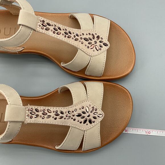 NEW Soul Naturalizer Women’s Summer Slingback Sandals Porcelain Smooth Size 6W - Picture 7 of 10